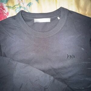 Kith Women Black Crewneck Cropped Tee